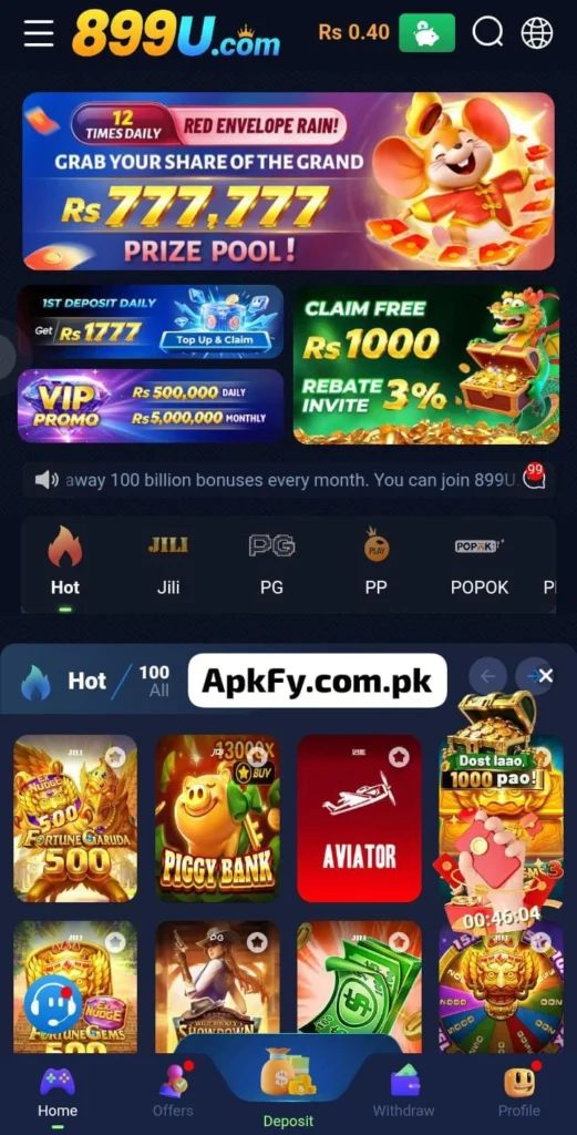 899u Game download new earning platform