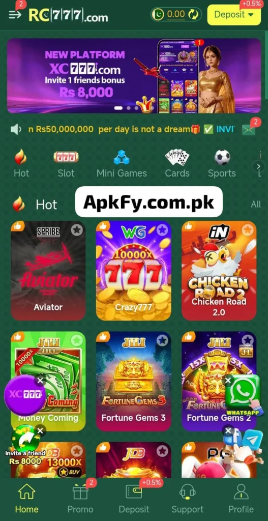RC777 Game latest earning game