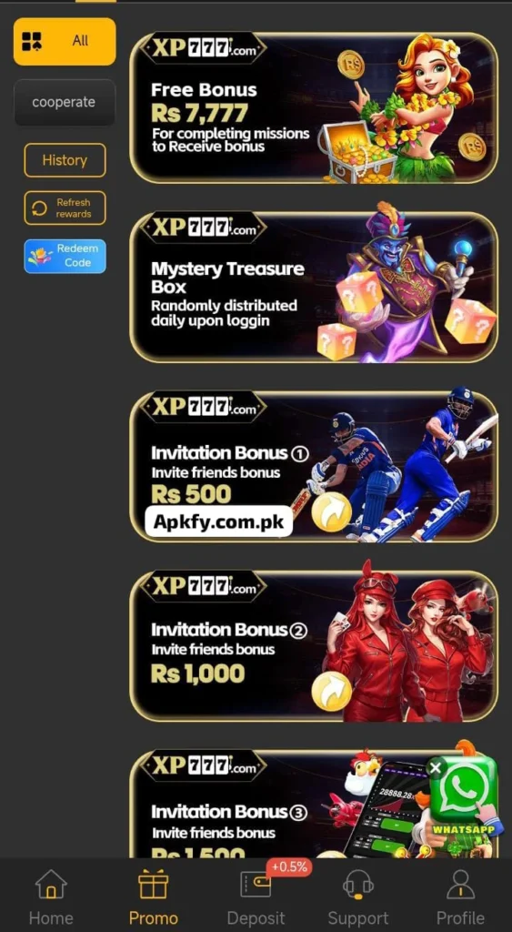 XP777 Game latest earning apk