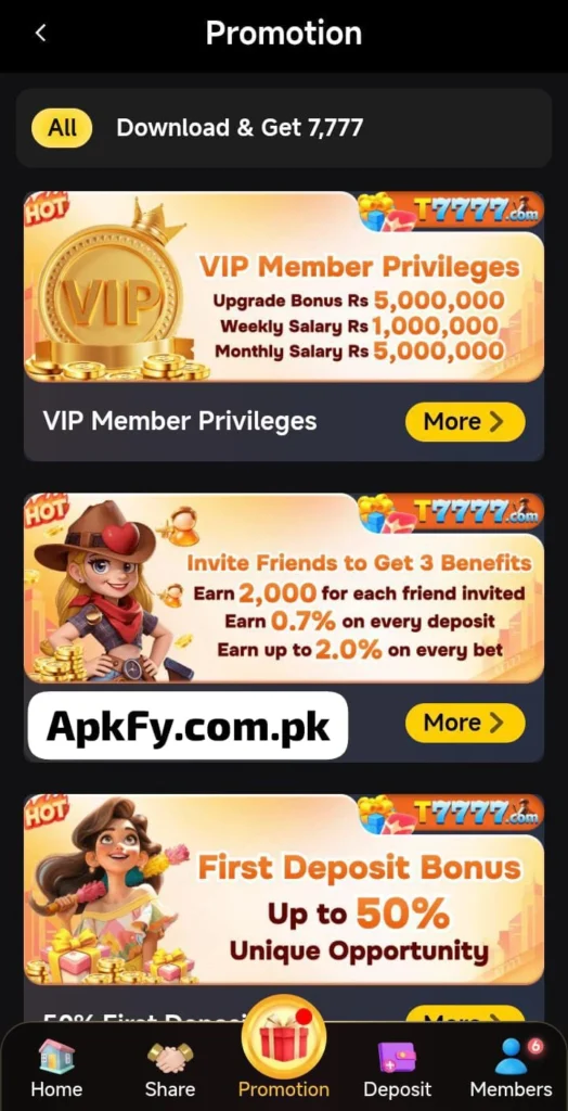 T7777 Game Apk